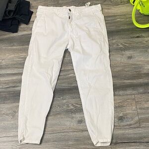 Zara Men's white skinny Chinos